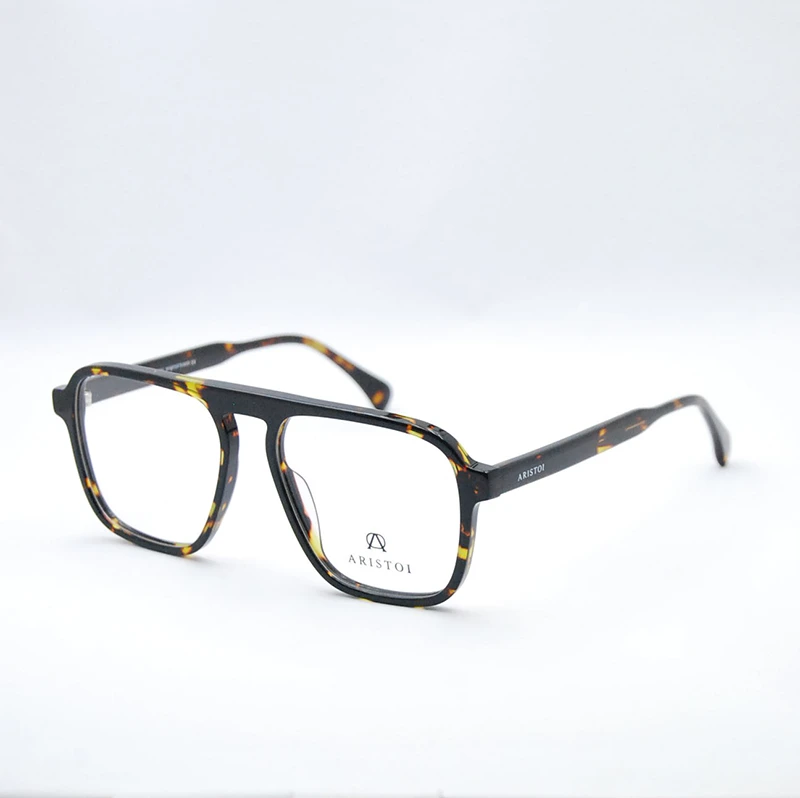 lunette de vue homme grand format vintage acétate profile
